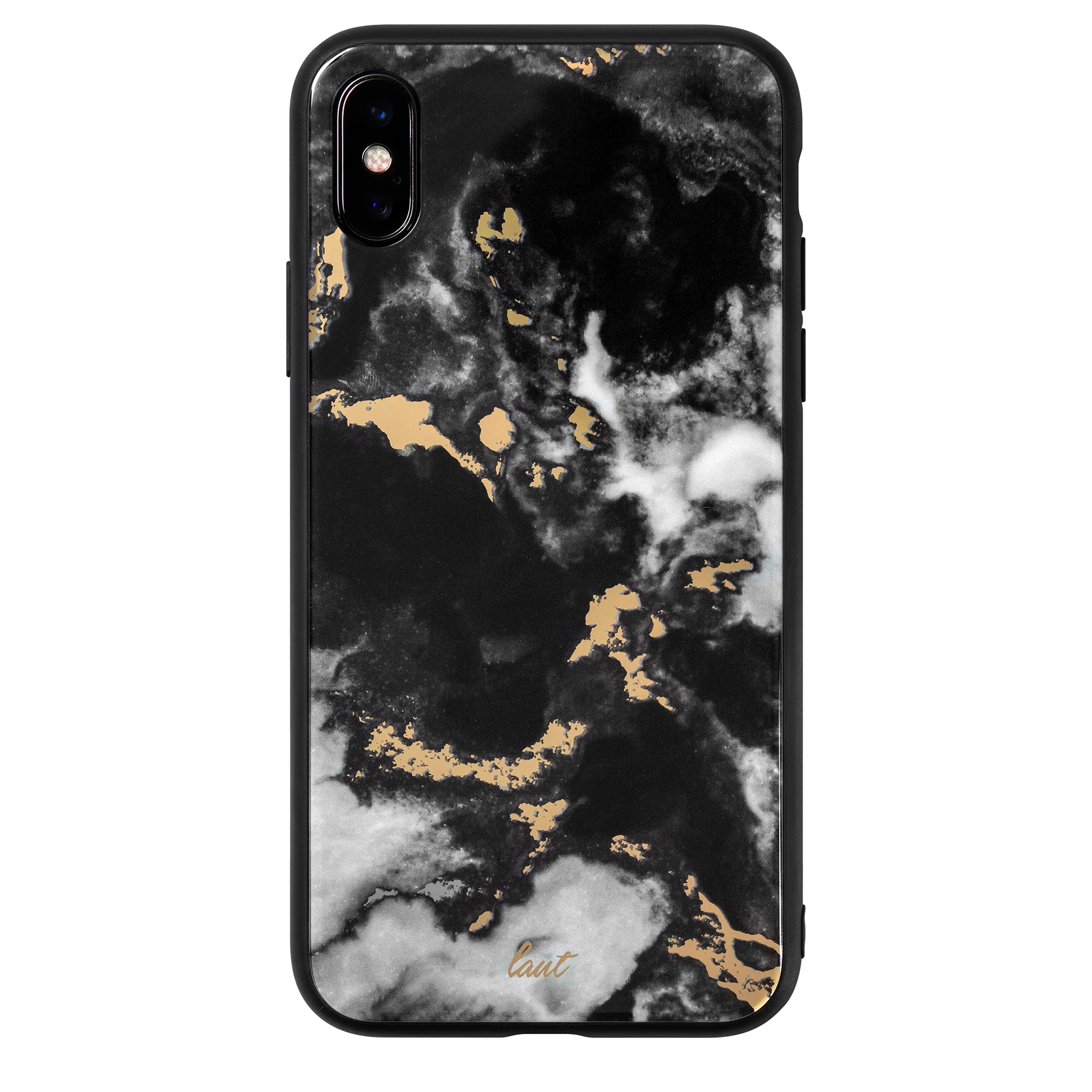 Чехол LAUT MINERAL GLASS Mineral Black for iPhone XS (LAUT_IP18-S_MG_MB)